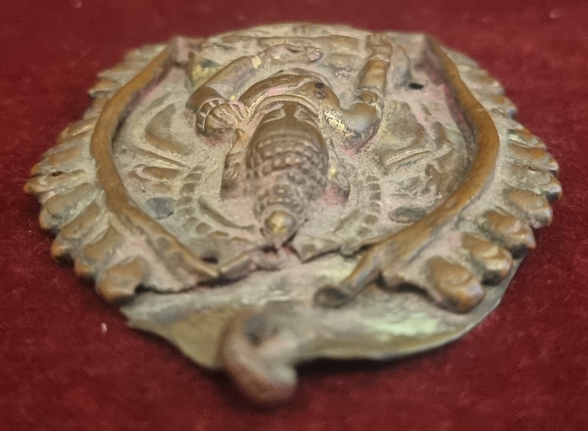 Bas-relief Medallion On Copper - Tibet - 19th Century-photo-2