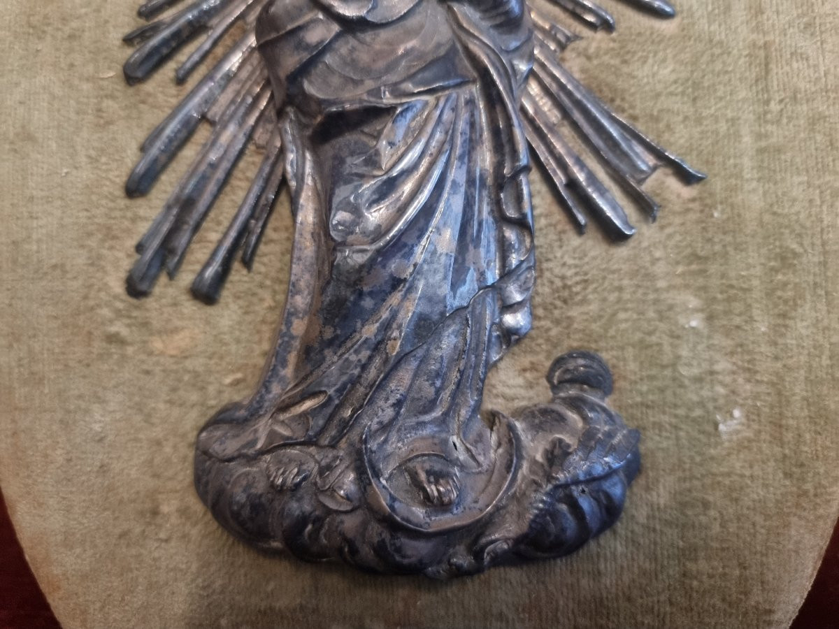Fontaine sacrée en argent de la Vierge - Sud de l'Italie - Fin du XVIIIe siècle-photo-4