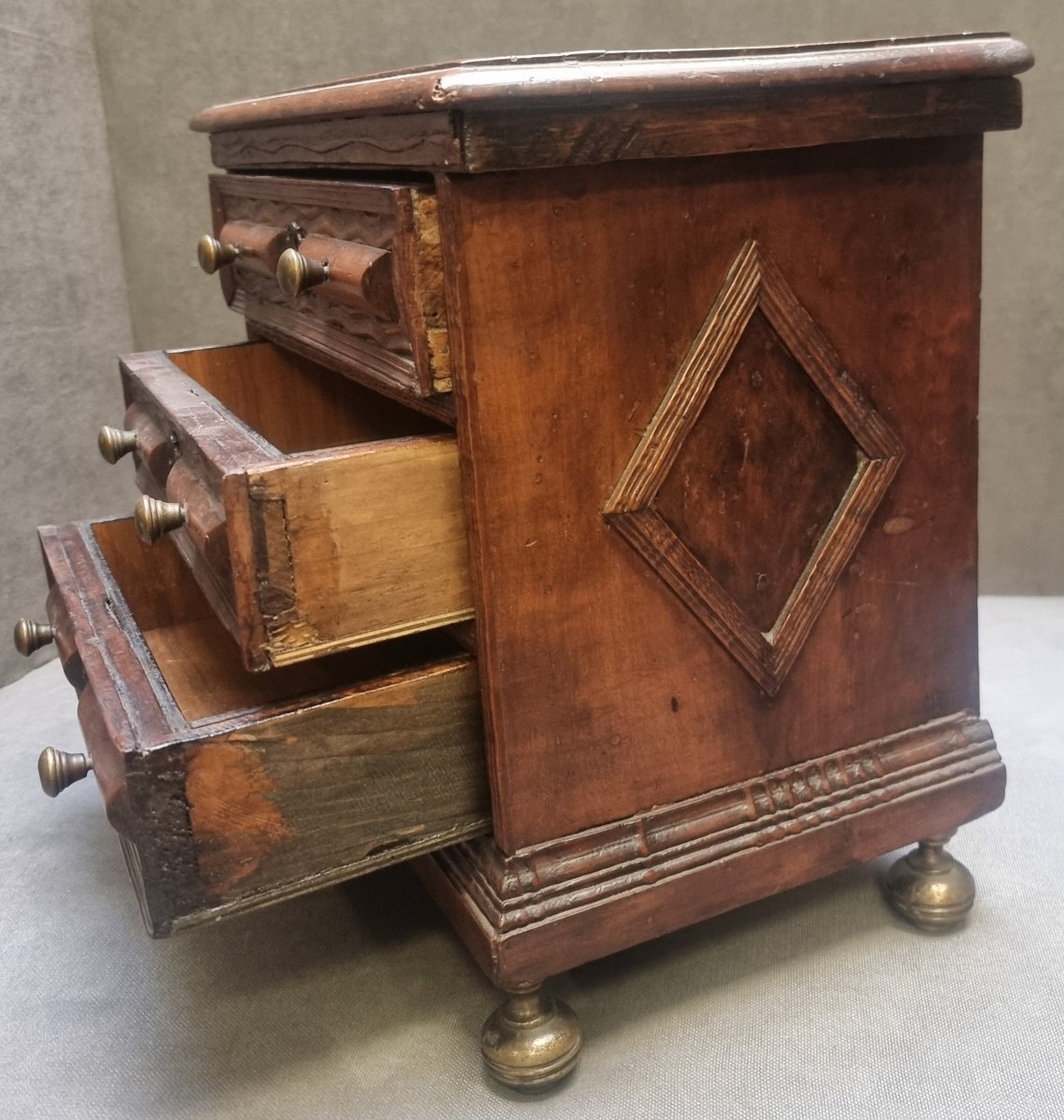 Maquette de Commode lombarde - XVIIe siècle-photo-2