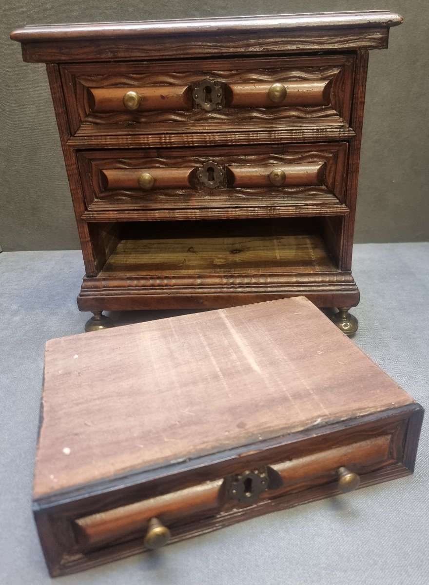 Maquette de Commode lombarde - XVIIe siècle-photo-2
