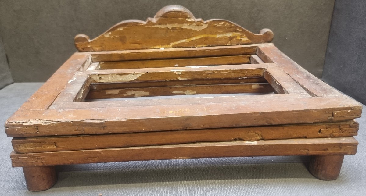 LECTEUR EN BOIS SCULPTÉ ET LAQUÉ - ITALIE DU SUD - DÉBUT DU XVIIIe SIÈCLE-photo-4