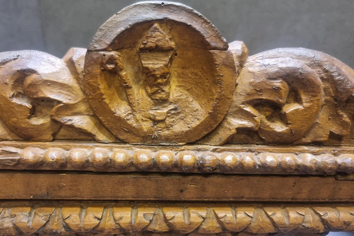 LECTEUR EN BOIS SCULPTÉ ET LAQUÉ - ITALIE DU SUD - DÉBUT DU XVIIIe SIÈCLE-photo-4