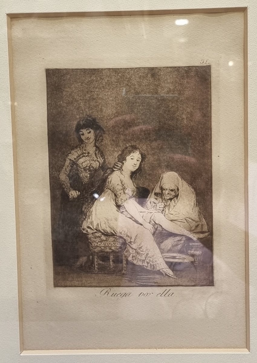 10 Framed Engravings - Capricci By Francisco Goya - 5th Edition, 1898-photo-4