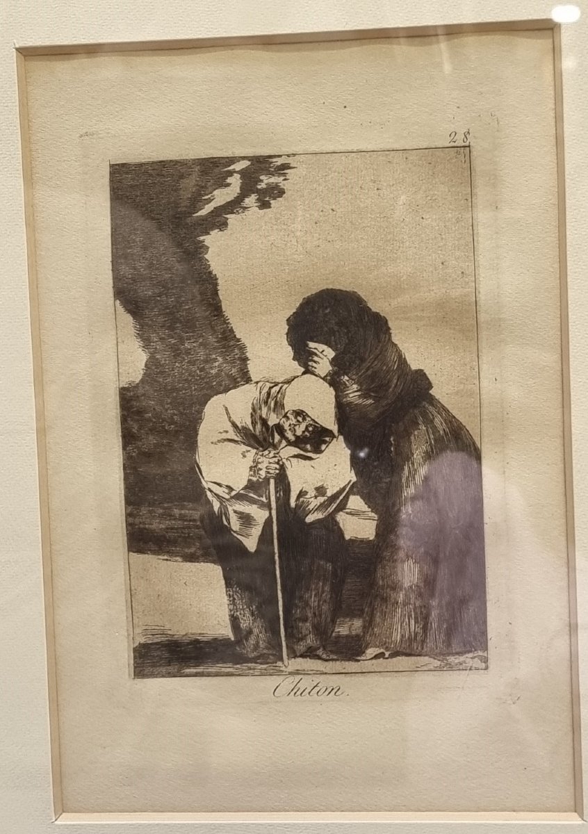 10 Framed Engravings - Capricci By Francisco Goya - 5th Edition, 1898-photo-2
