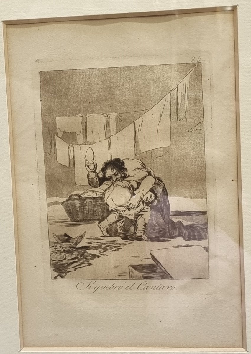10 Framed Engravings - Capricci By Francisco Goya - 5th Edition, 1898-photo-6