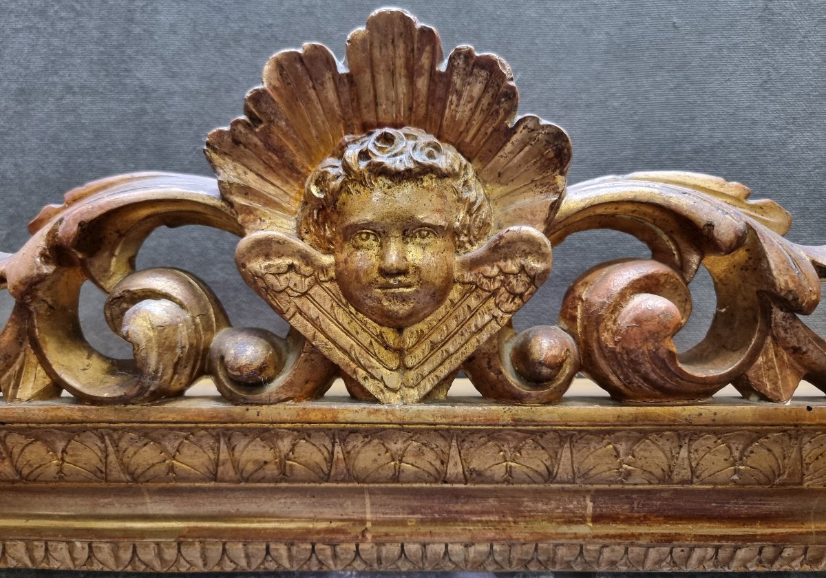 Cadre sculpté et doré - Début du XIXe siècle - Italie centrale-photo-2