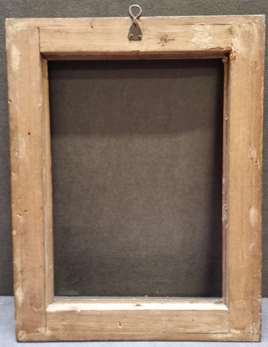 Gold-plated Wooden Frame - Salvador Rosa Model - Early 18th Century - Central Italy-photo-2