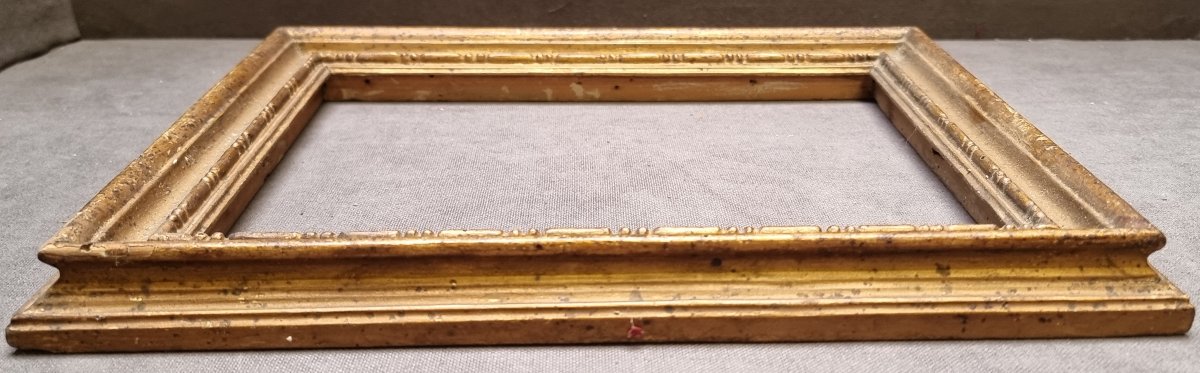 Gold-plated Wooden Frame - Salvador Rosa Model - Early 18th Century - Central Italy-photo-3
