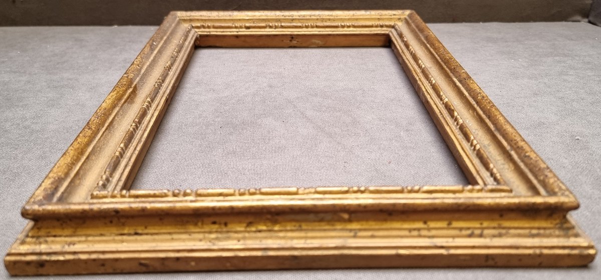 Gold-plated Wooden Frame - Salvador Rosa Model - Early 18th Century - Central Italy-photo-4
