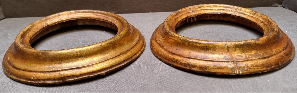 Pair Of Carved And Silver-plated Wooden Frames - Early 18th Century - Southern Italy-photo-2
