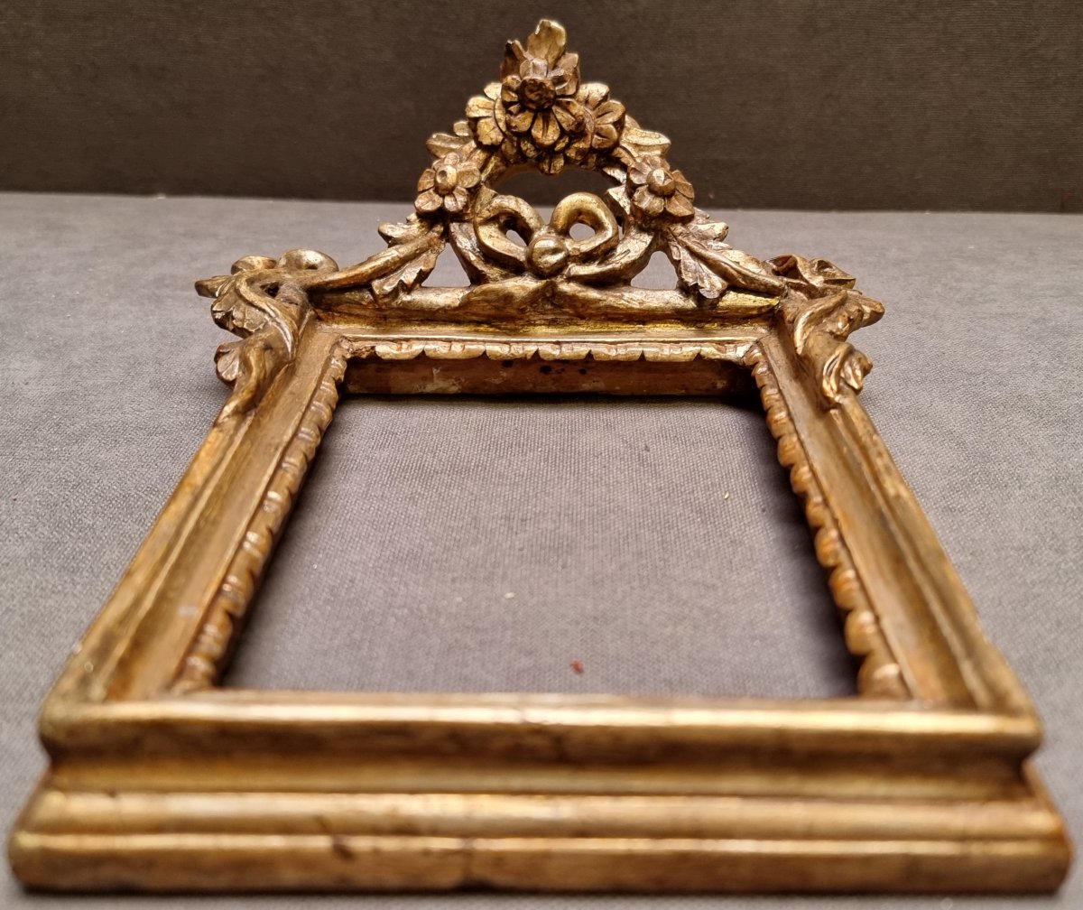 Petit cadre en bois sculpté et argenté - Rome, Italie - Début du XVIIIe siècle