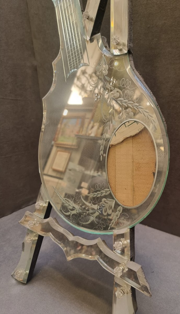 Table-top Photo Frame With Mirrors - Early 20th Century-photo-3