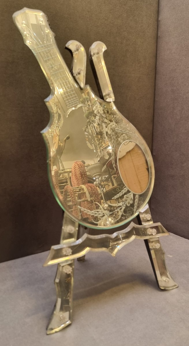 Table-top Photo Frame With Mirrors - Early 20th Century
