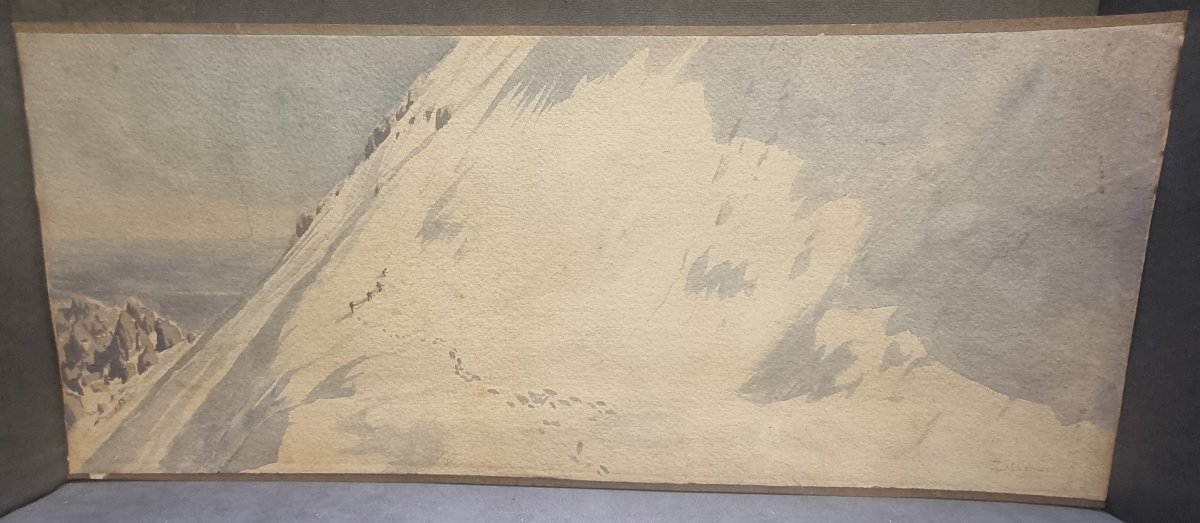 Watercolor Landscape Of Abruzzo - Enrico Coleman (1846–1911)