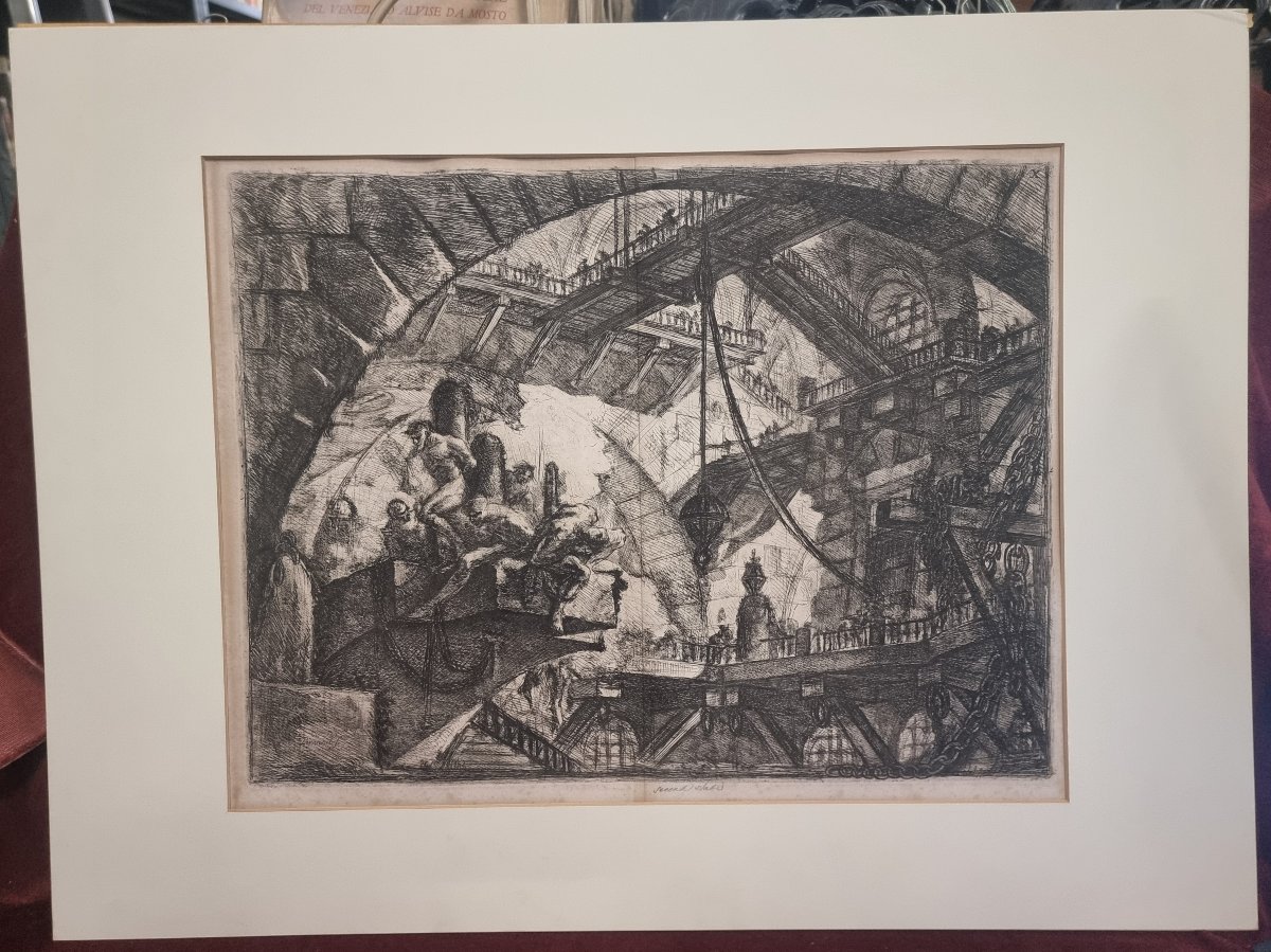 Gravure - Prisons de Piranesi - Seconde édition, Première édition française - Début du XIXe s-photo-2