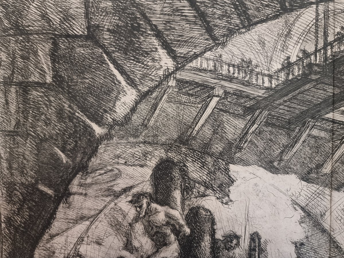 Gravure - Prisons de Piranesi - Seconde édition, Première édition française - Début du XIXe s-photo-3