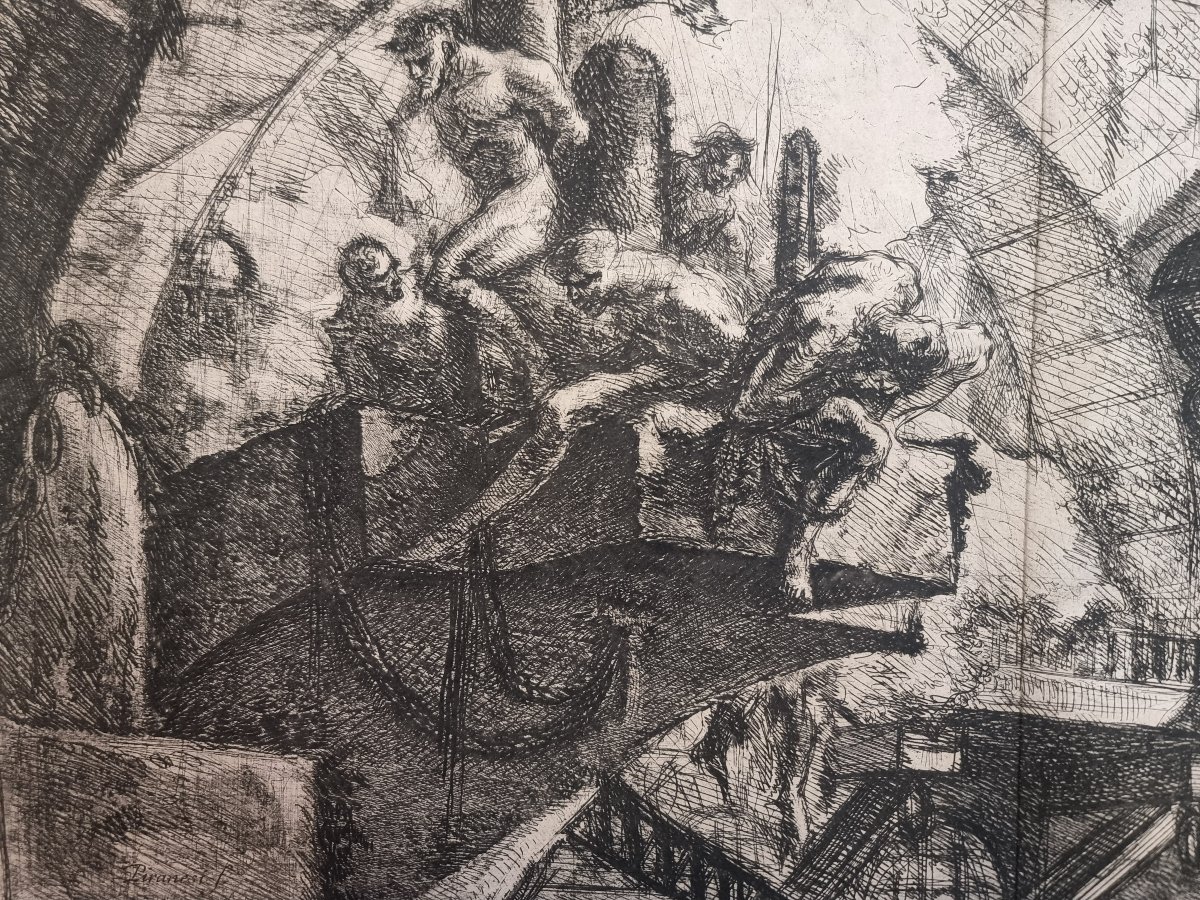 Gravure - Prisons de Piranesi - Seconde édition, Première édition française - Début du XIXe s-photo-4