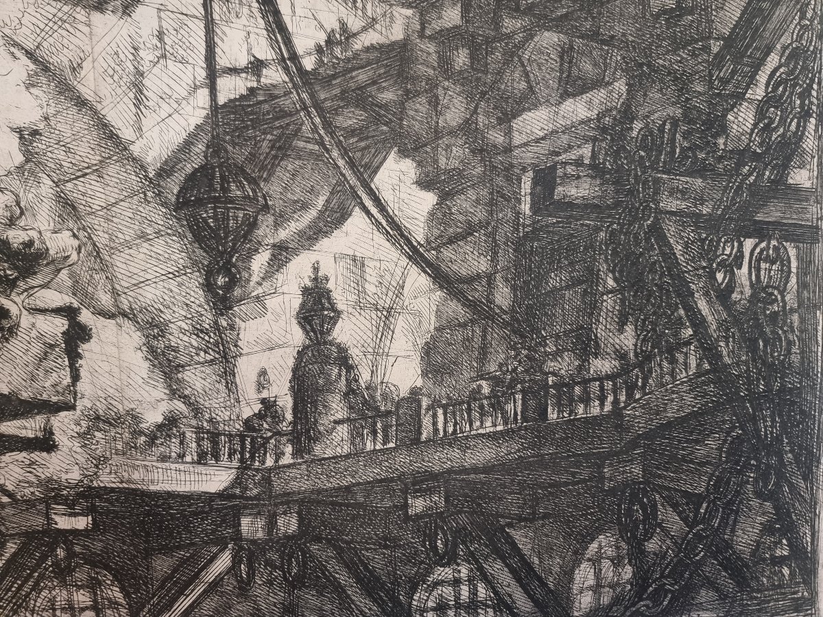 Gravure - Prisons de Piranesi - Seconde édition, Première édition française - Début du XIXe s-photo-3