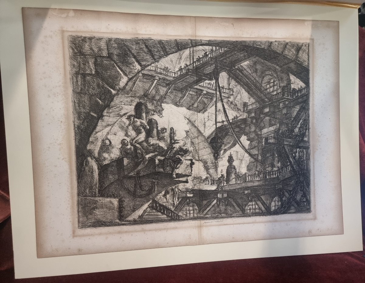 Gravure - Prisons de Piranesi - Seconde édition, Première édition française - Début du XIXe s