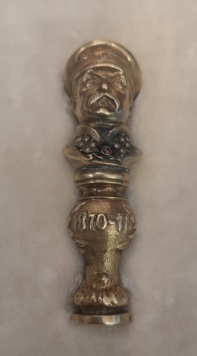 POINÇON EN ARGENT VERMEIL - FABERGE - SECONDE MOITIÉ DU XXe SIÈCLE-photo-2