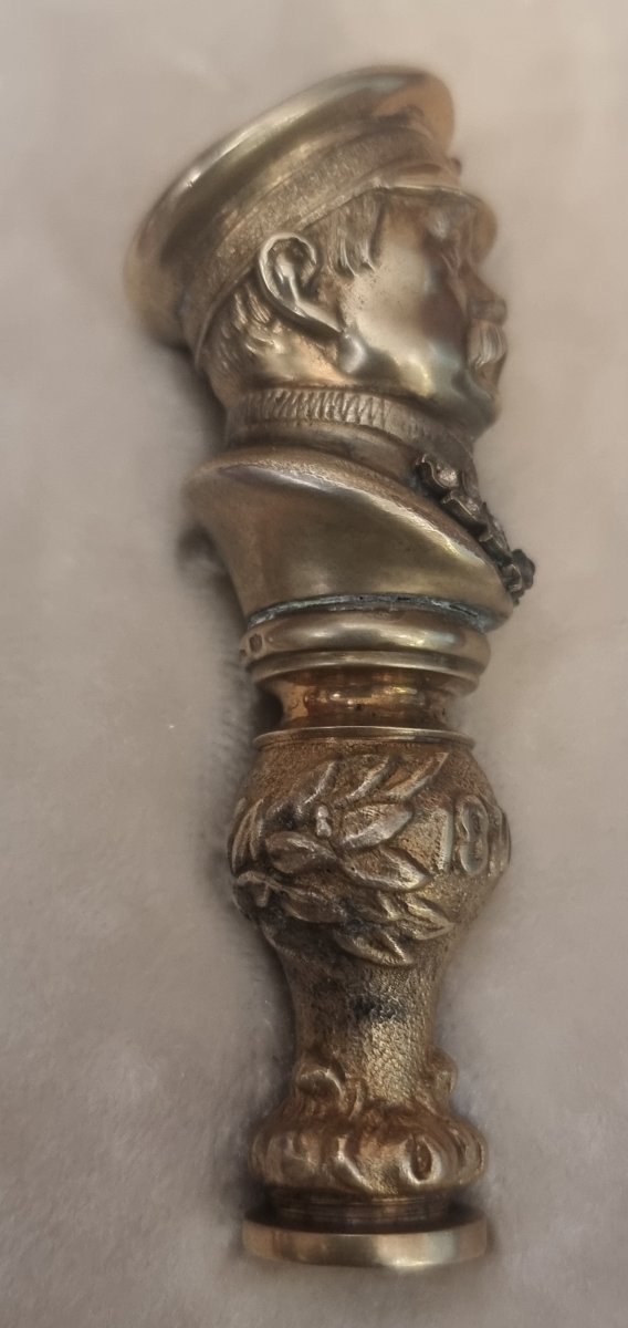 POINÇON EN ARGENT VERMEIL - FABERGE - SECONDE MOITIÉ DU XXe SIÈCLE-photo-3