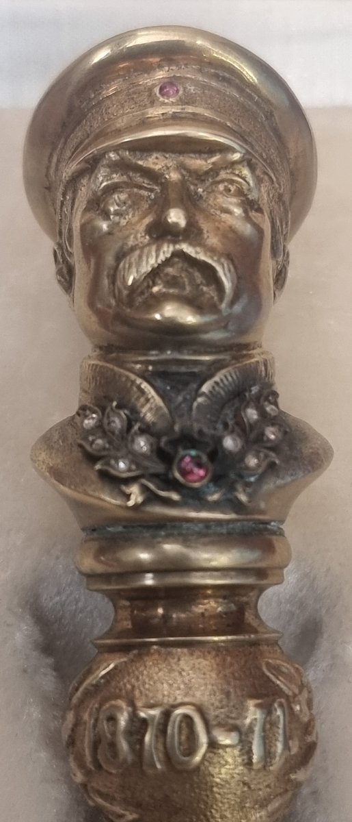 POINÇON EN ARGENT VERMEIL - FABERGE - SECONDE MOITIÉ DU XXe SIÈCLE-photo-3