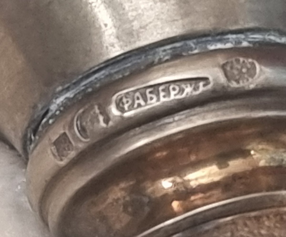 POINÇON EN ARGENT VERMEIL - FABERGE - SECONDE MOITIÉ DU XXe SIÈCLE-photo-5