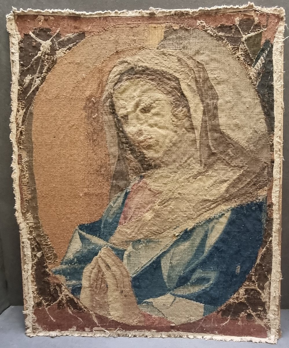 Tapisserie représentant la Vierge Marie - MTapisseries San Michele (Rome) - XVIII siècle