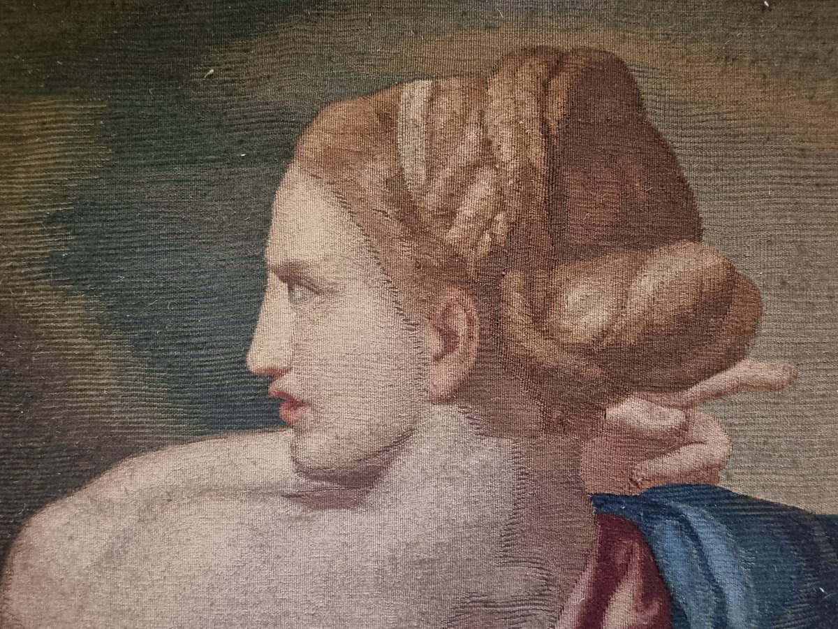 Tapisserie représentant Marie-Madeleine – Transfiguration de Raphaël Sanzio – XIX siècle-photo-2