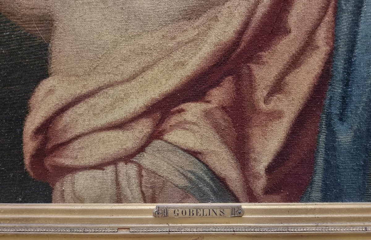 Tapisserie représentant Marie-Madeleine – Transfiguration de Raphaël Sanzio – XIX siècle-photo-4