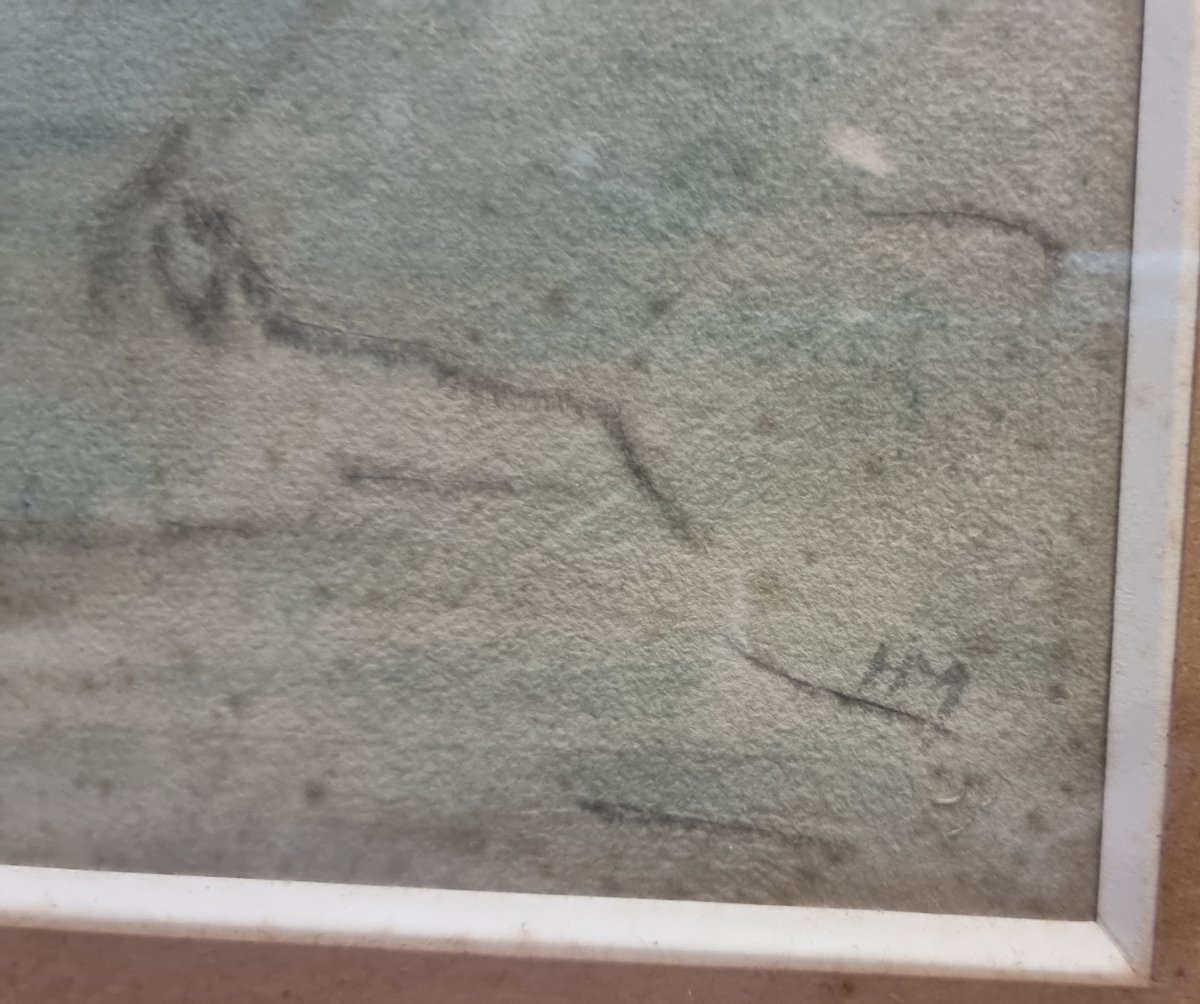 AQUARELLE SUR PAPIER - SANS TITRE - HENRI MICHAUX (Namur 1899 - Paris 1984)-photo-2