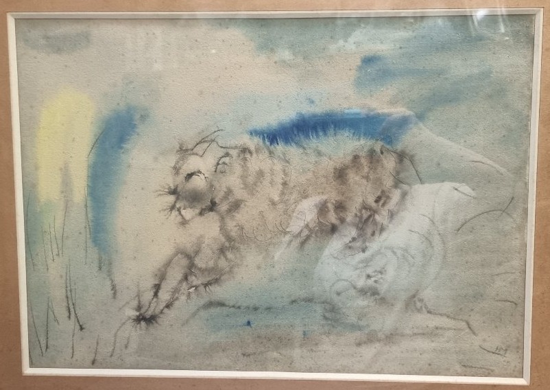 AQUARELLE SUR PAPIER - SANS TITRE - HENRI MICHAUX (Namur 1899 - Paris 1984)