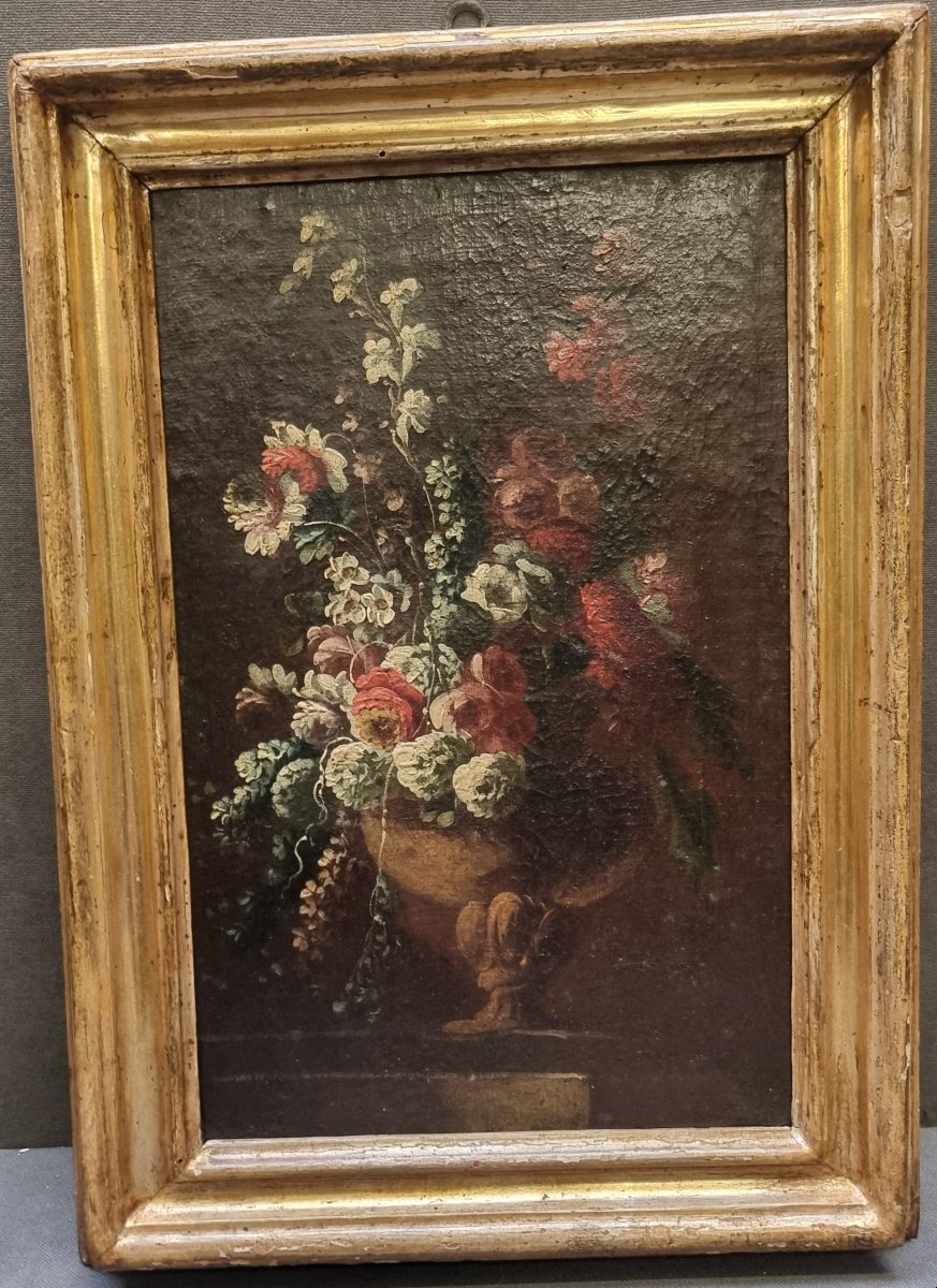 Nature morte - Huile sur toile - Début du XVIIIe siècle - cadre d'époque