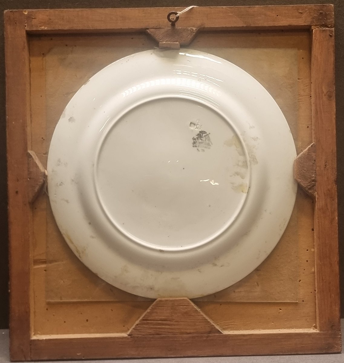 Assiette en porcelaine peinte S.C. Richard Pulcini - F. Cristini - Calabre - 1935-photo-4