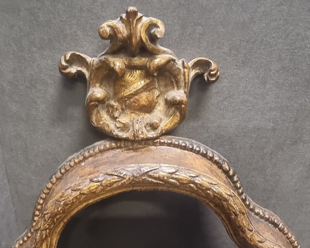 Pair Of Carved And Gilded Wooden Frames - Central Italy - Mid-18th Century-photo-1