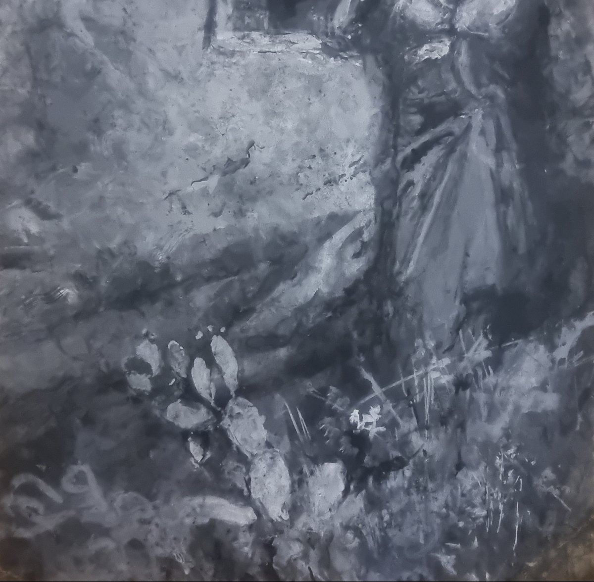 Aquarelle sur carton - Femme du peuple des Abruzzes - Fin du XIXe siècle-photo-4