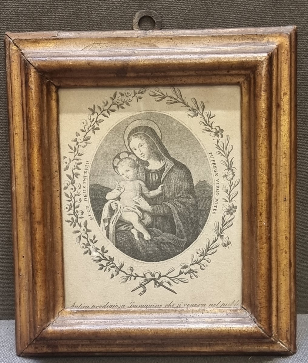 Small Gold-plated Frame From The 17th Century