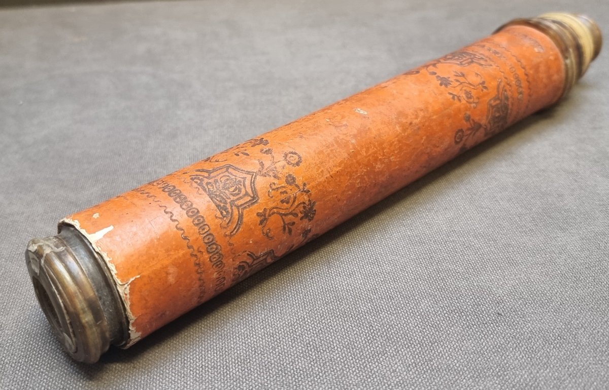 Cardboard And Horn Telescope - Leonardo Semitecolo - Venice - 19th Century-photo-4