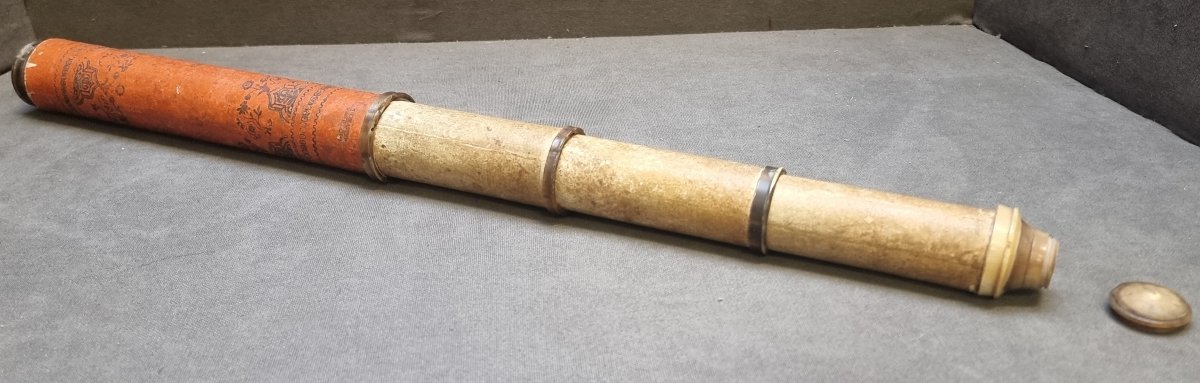Cardboard And Horn Telescope - Leonardo Semitecolo - Venice - 19th Century