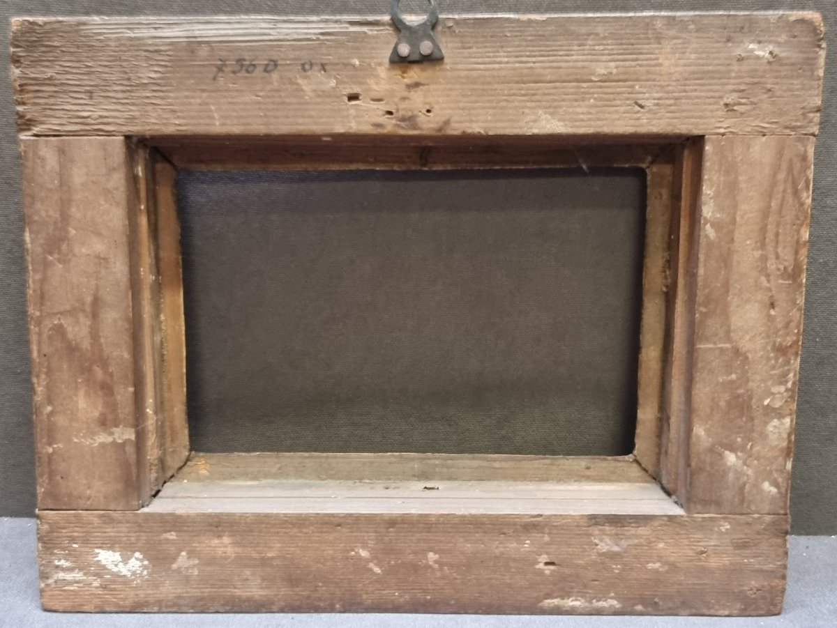 Small Silver-plated Wooden Frame From Mecca - 17th Century - Southern Italy-photo-2