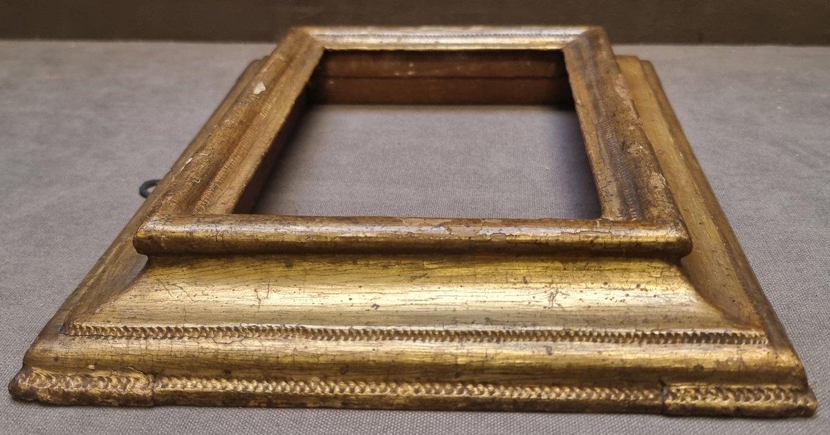 Small Silver-plated Wooden Frame From Mecca - 17th Century - Southern Italy-photo-3