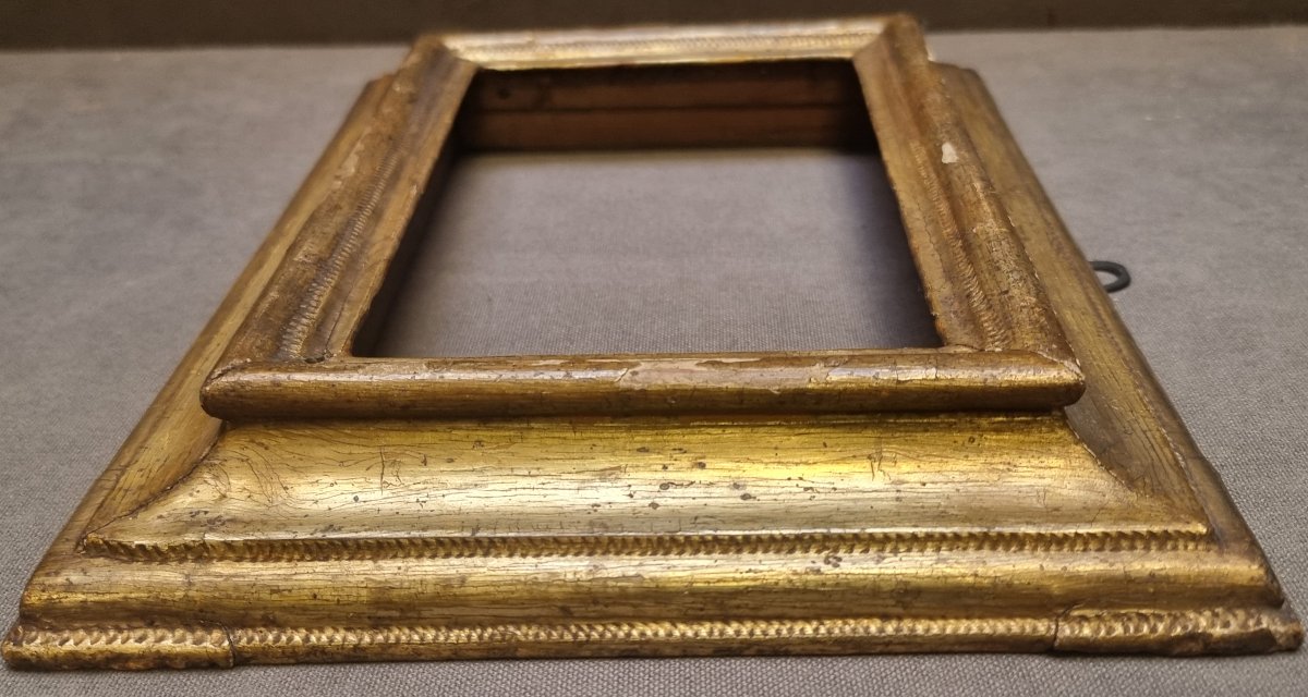 Small Silver-plated Wooden Frame From Mecca - 17th Century - Southern Italy-photo-1