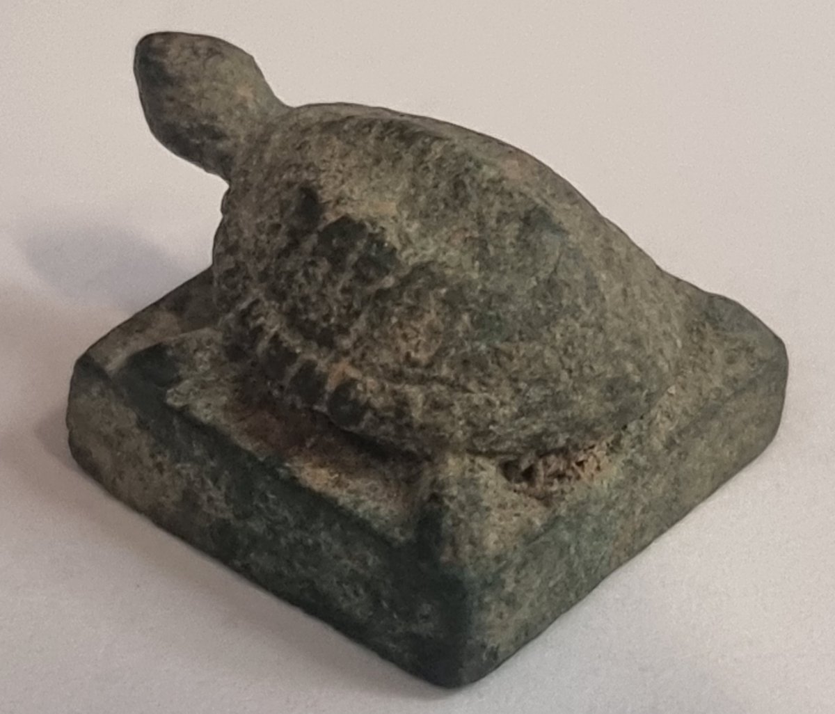 Sceau ancien en bronze chinois – Tortue-photo-4