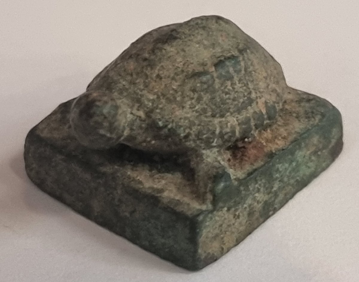 Sceau ancien en bronze chinois – Tortue-photo-1