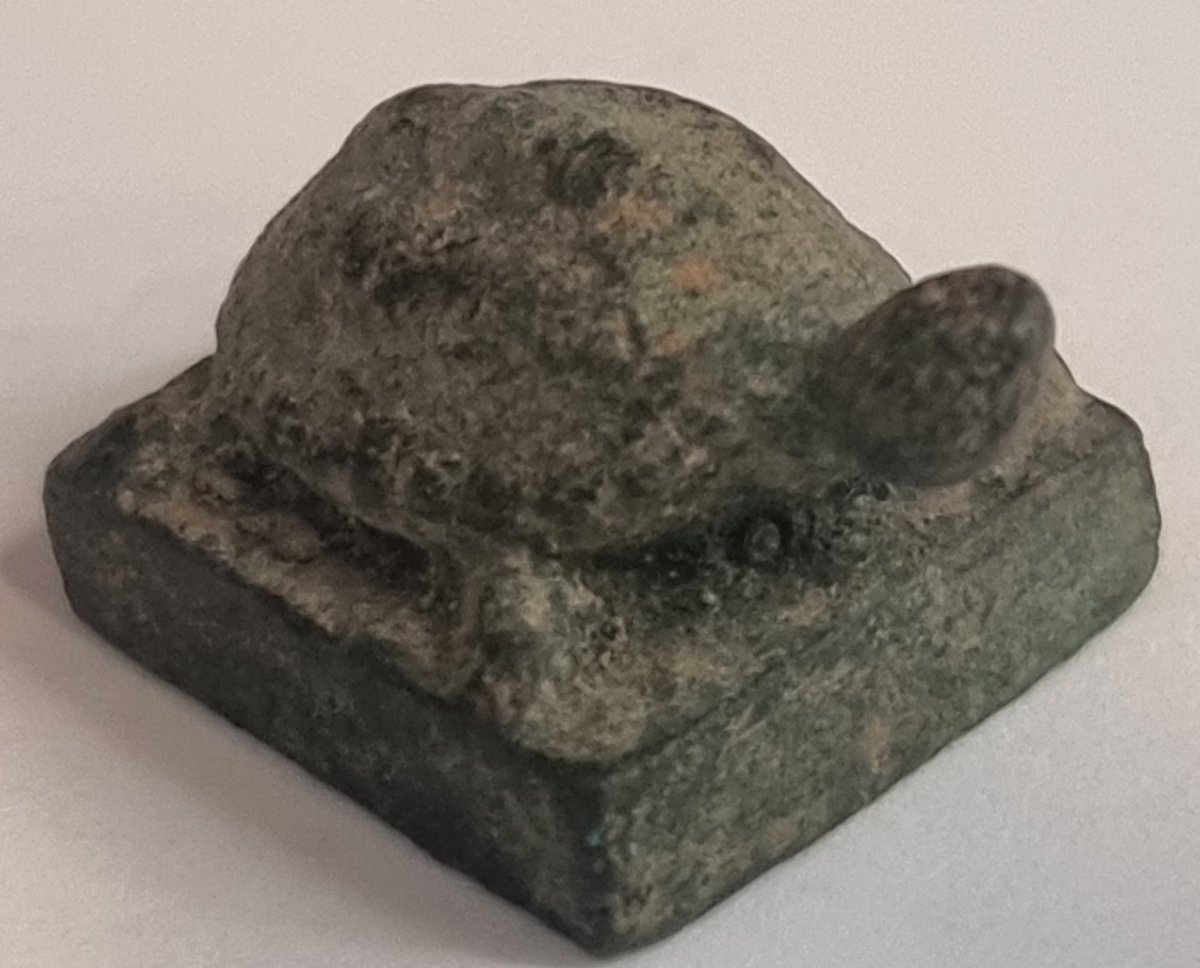 Sceau ancien en bronze chinois – Tortue-photo-2