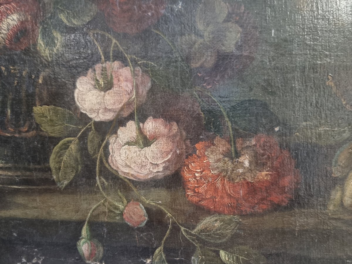 Oil Painting On Canvas - Still Life - 17th Century-photo-2