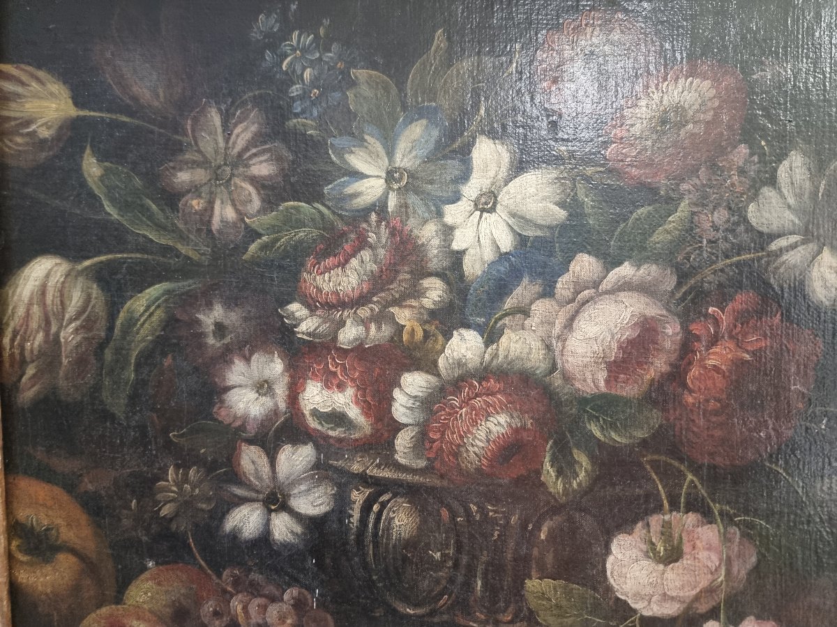 Oil Painting On Canvas - Still Life - 17th Century-photo-3
