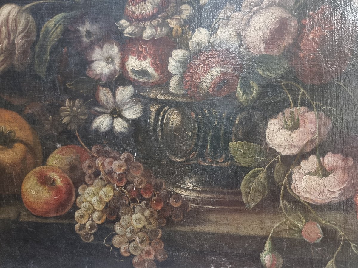 Oil Painting On Canvas - Still Life - 17th Century-photo-4
