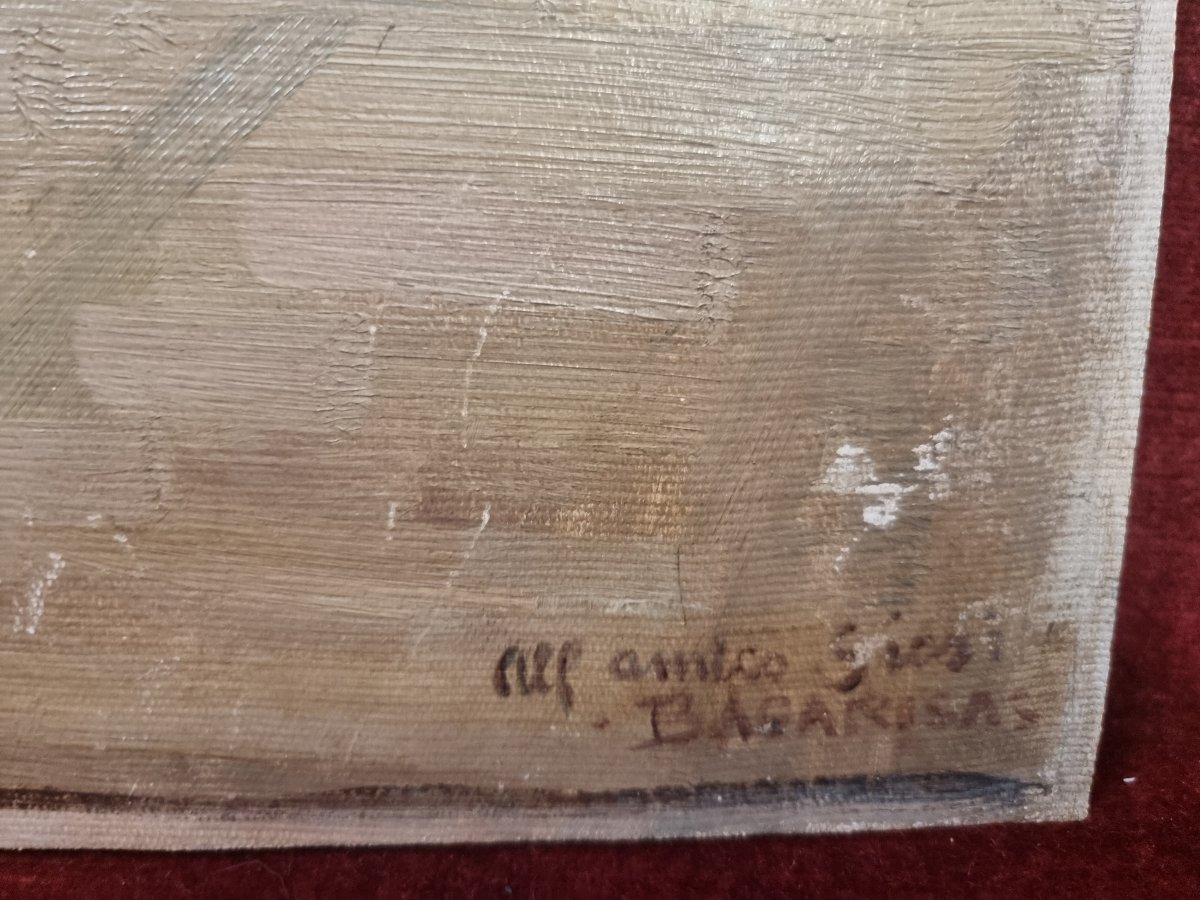  3 peintures à l'huile de Gustavo Bacarisas (1873–1971)-photo-5