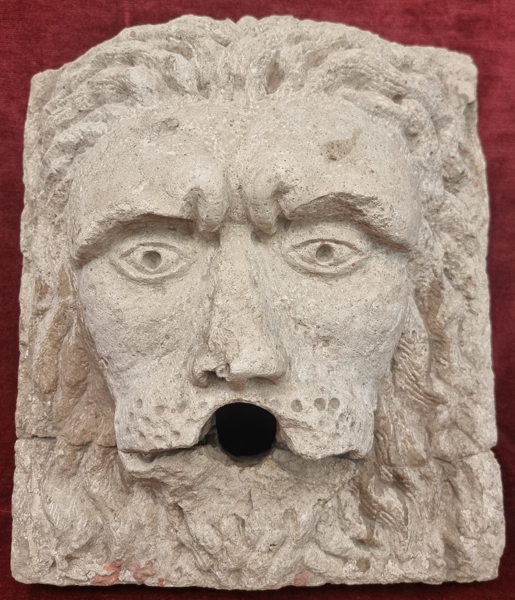 Stone Fountain - Lion's Head - Central Italy, 17th Century